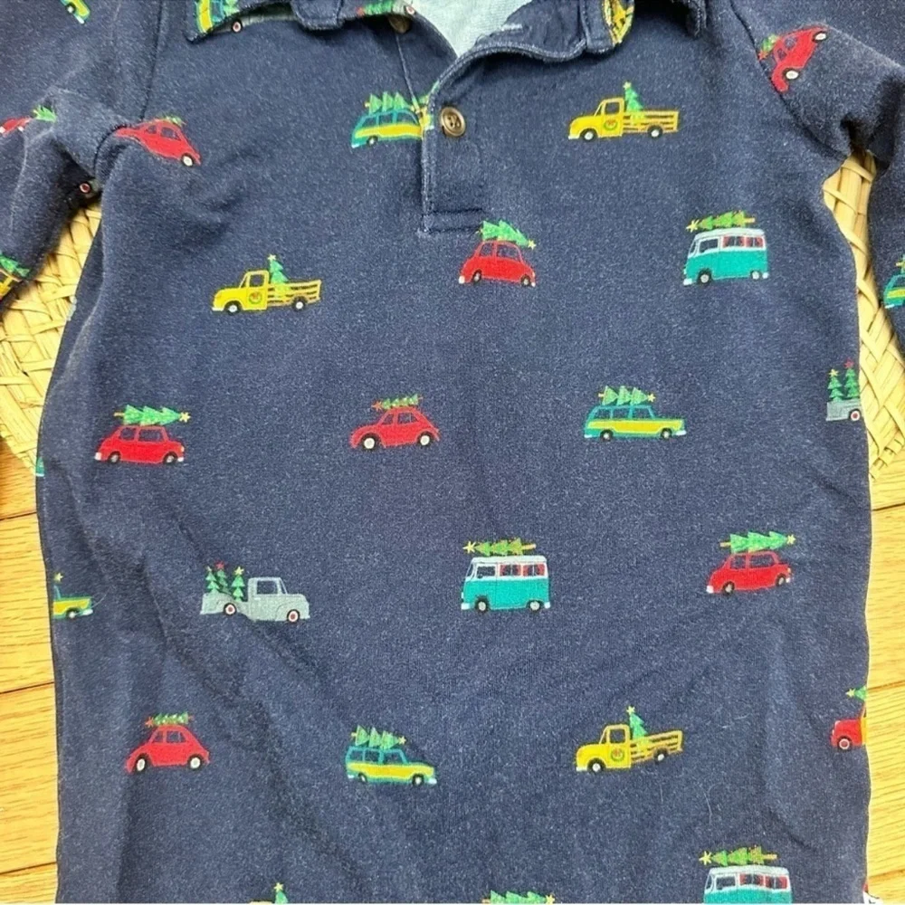 Little Sleepies Play Trees On Cars Long Sleeve Union Suit 12-18 Months